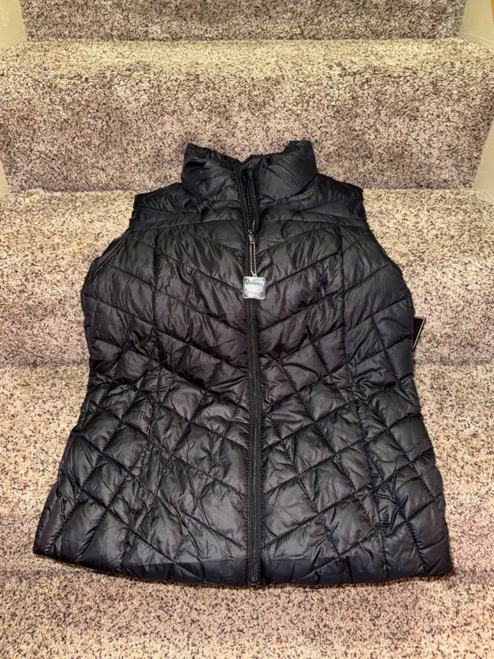 Big Chill Women's Chevron Quilted Puffer Vest, Midweight